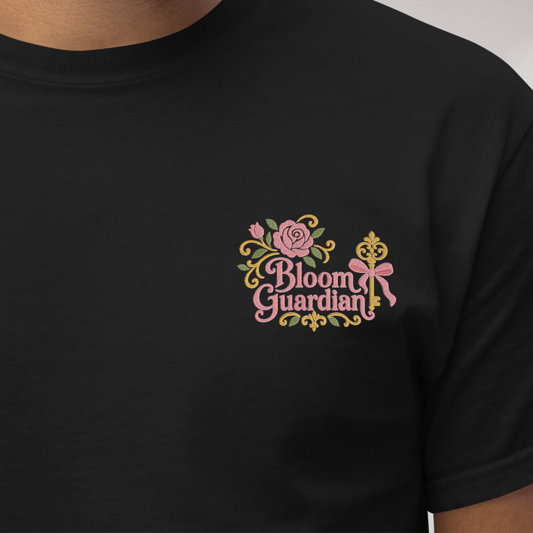 Bloom Guardian T-Shirt Soft (F) – Farbe Schwarz – Ansicht 3