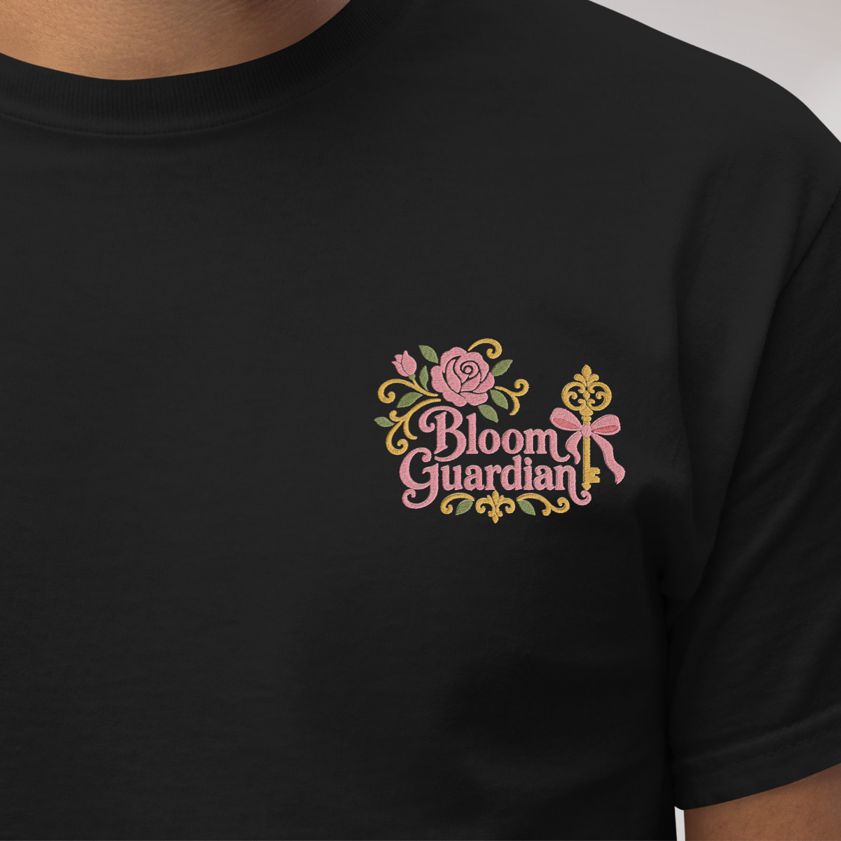 Bloom Guardian T-Shirt Soft (F) – Farbe Schwarz – Ansicht 3