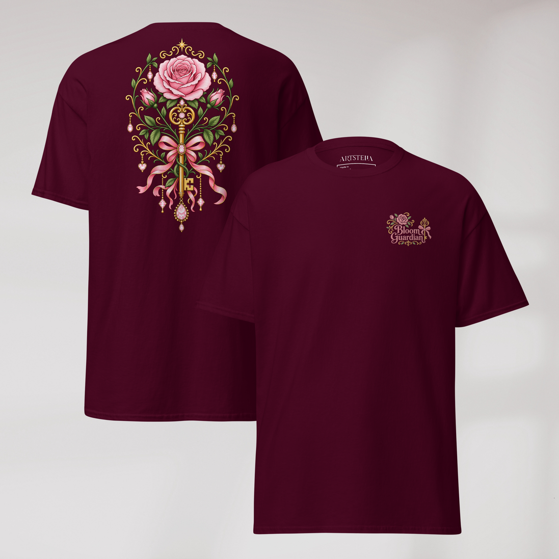 Bloom Guardian T-Shirt Soft (F) – Farbe Kastanienbraun – Ansicht 1