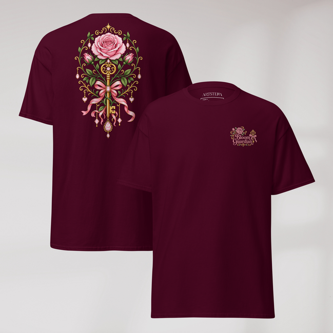 Bloom Guardian T-Shirt Soft (F) – Farbe Kastanienbraun – Ansicht 1