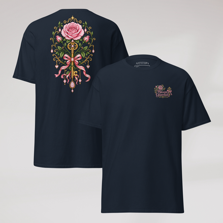 Bloom Guardian T-Shirt Soft (F) – Farbe Navy – Ansicht 1