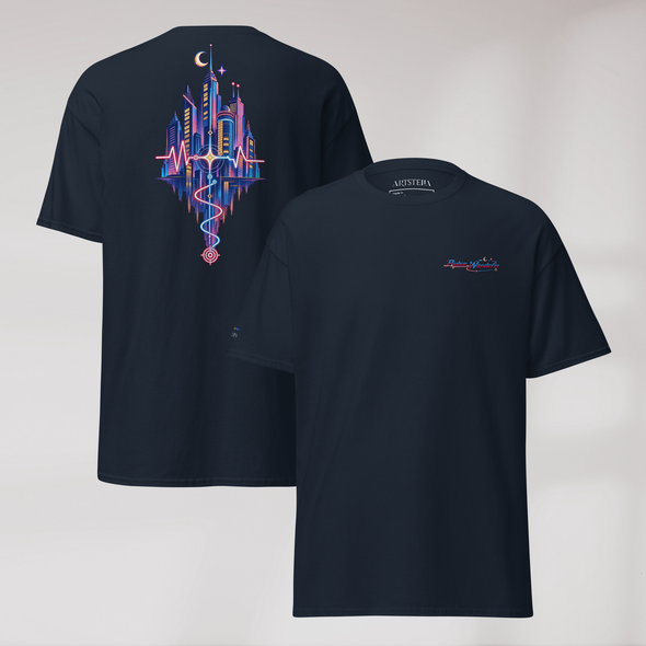 Pulse Wanderer T-Shirt Soft Pink ver. – Farbe Navy – Ansicht 1