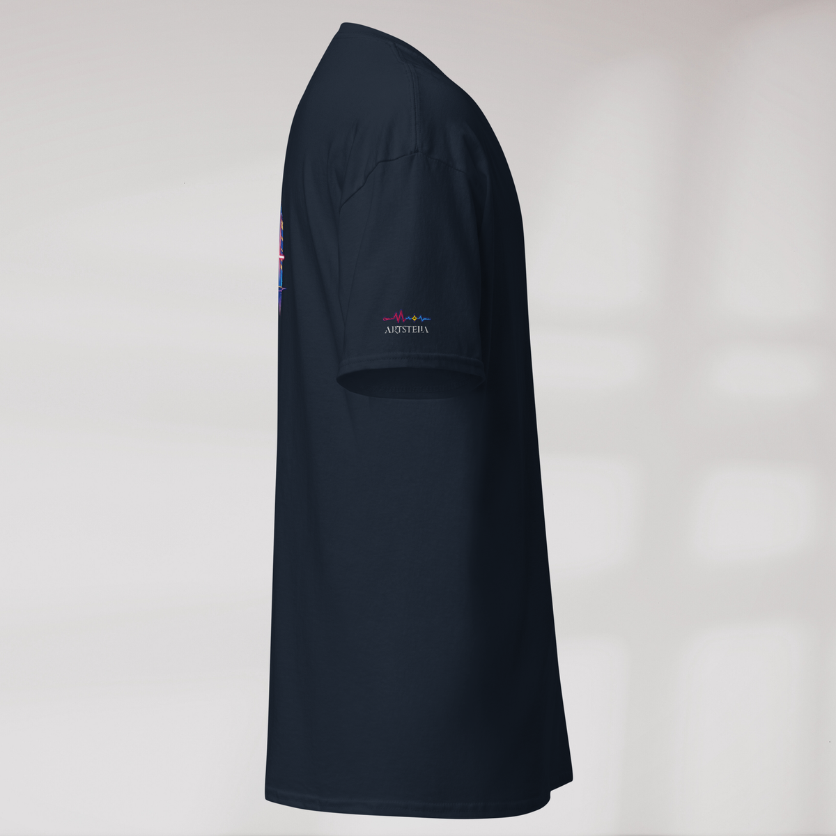 Pulse Wanderer T-Shirt Soft Pink ver. – Farbe Navy – Ansicht 2