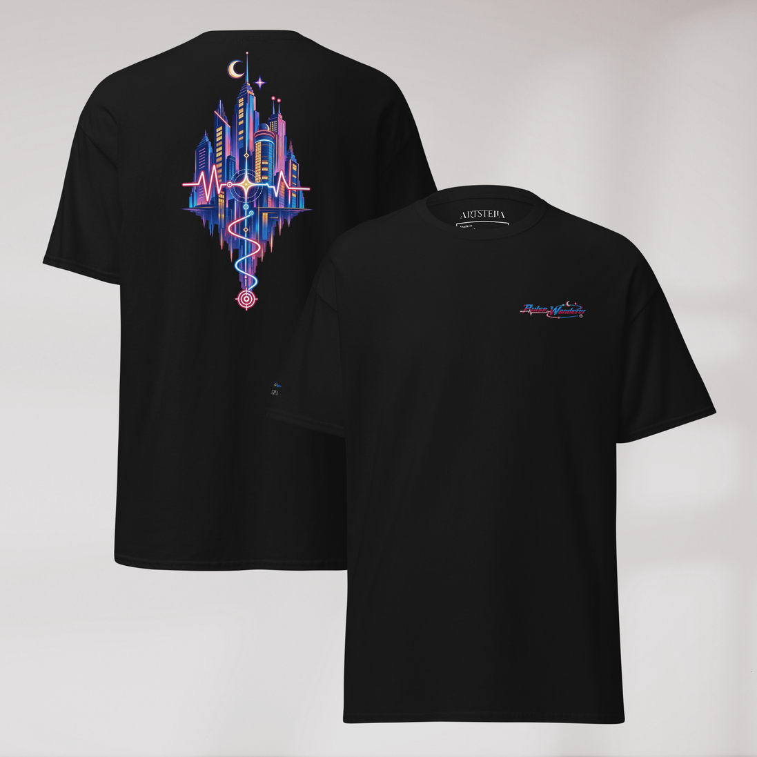 Pulse Wanderer T-Shirt Soft Pink ver. – Farbe Schwarz – Ansicht 1