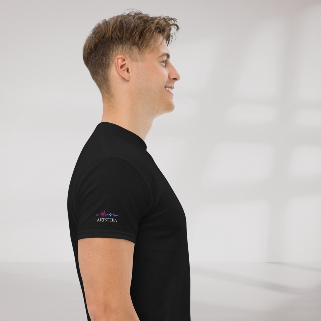 Pulse Wanderer T-Shirt Soft Pink ver. – Farbe Schwarz – Ansicht 4
