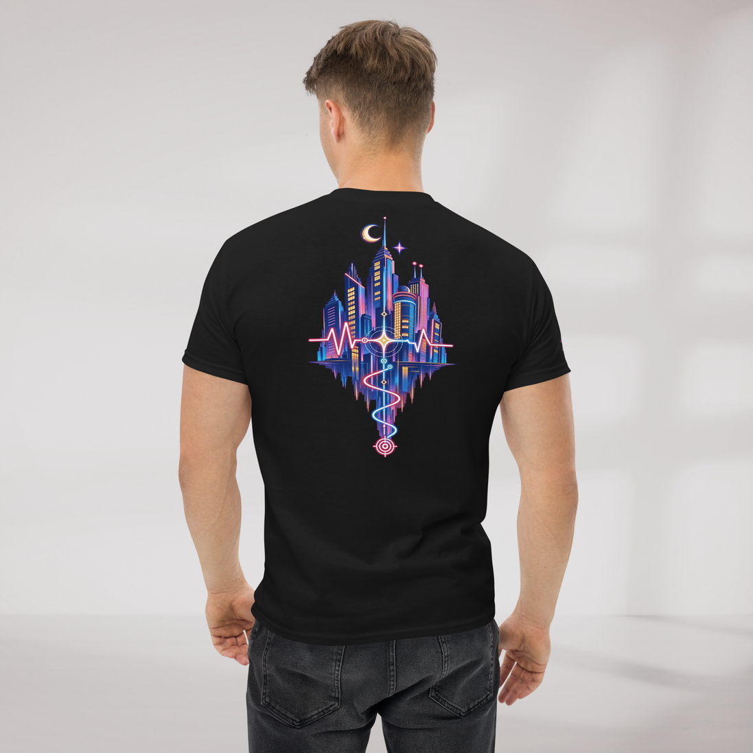 Pulse Wanderer T-Shirt Soft Pink ver. – Farbe Schwarz – Ansicht 7
