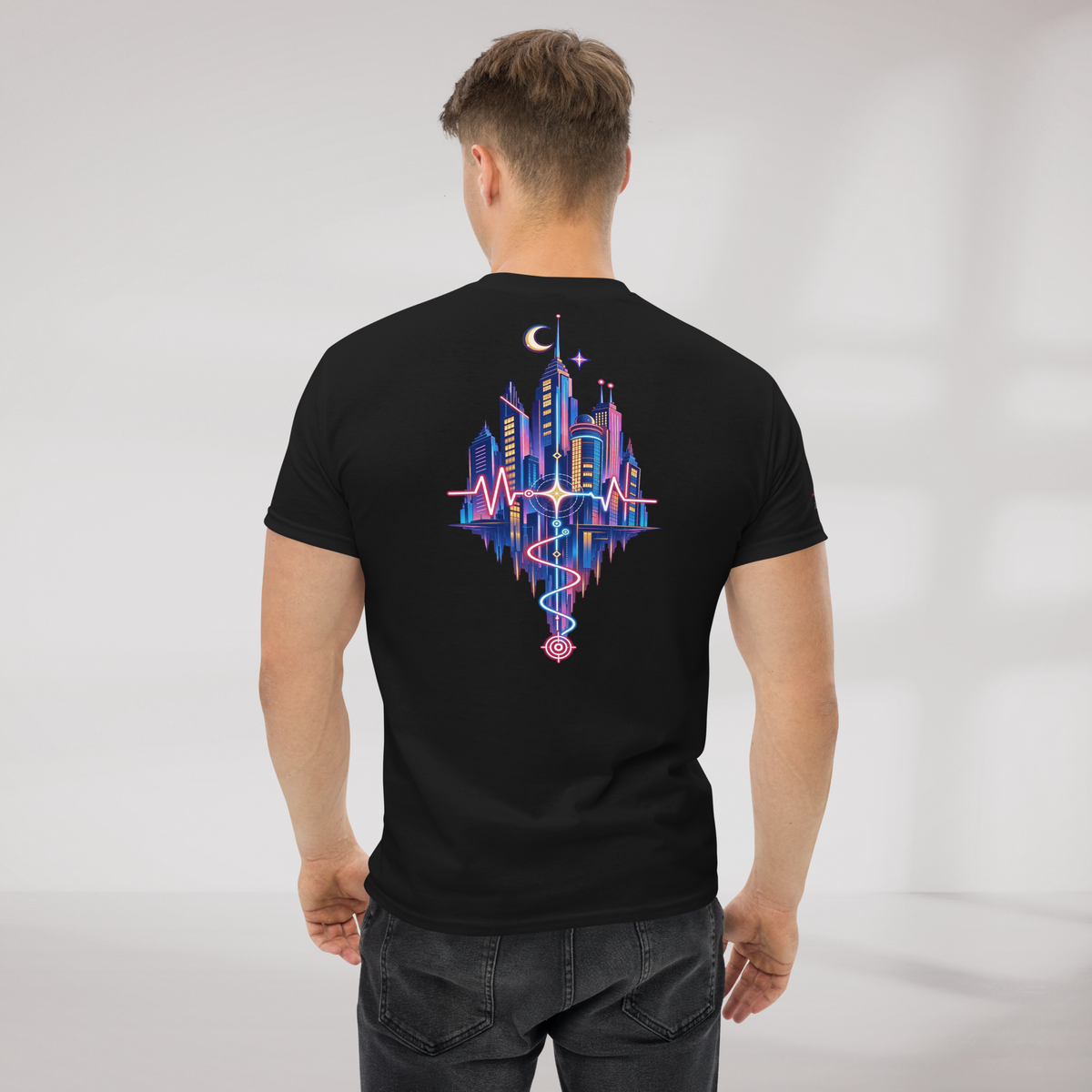 Pulse Wanderer T-Shirt Soft Pink ver. – Farbe Schwarz – Ansicht 7