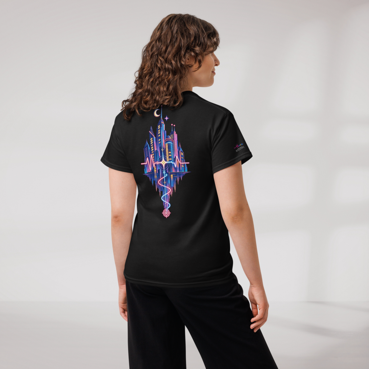 Pulse Wanderer T-Shirt Soft Pink ver. – Farbe Schwarz – Ansicht 9