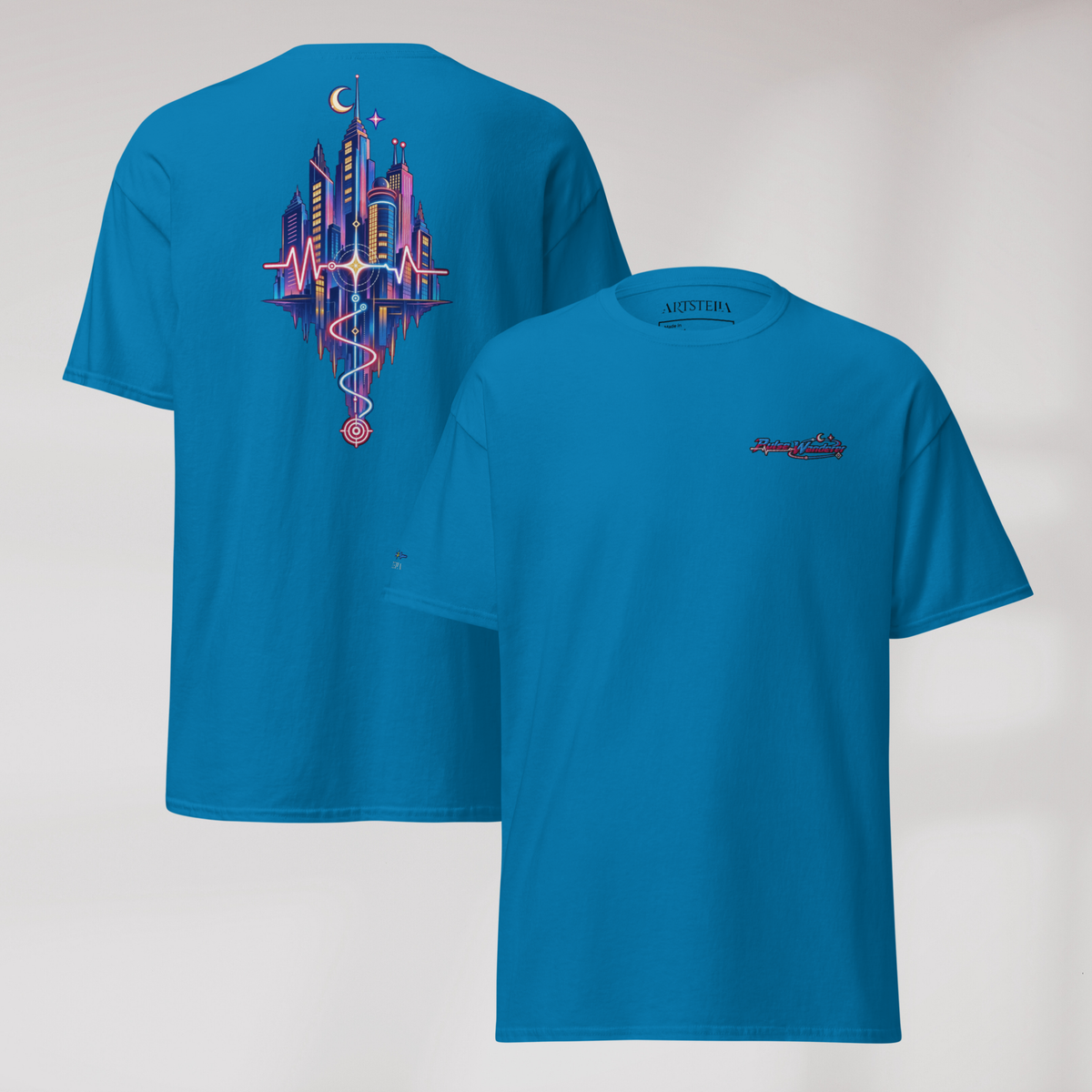 Pulse Wanderer T-Shirt Soft Pink ver. – Farbe Saphir – Ansicht 1