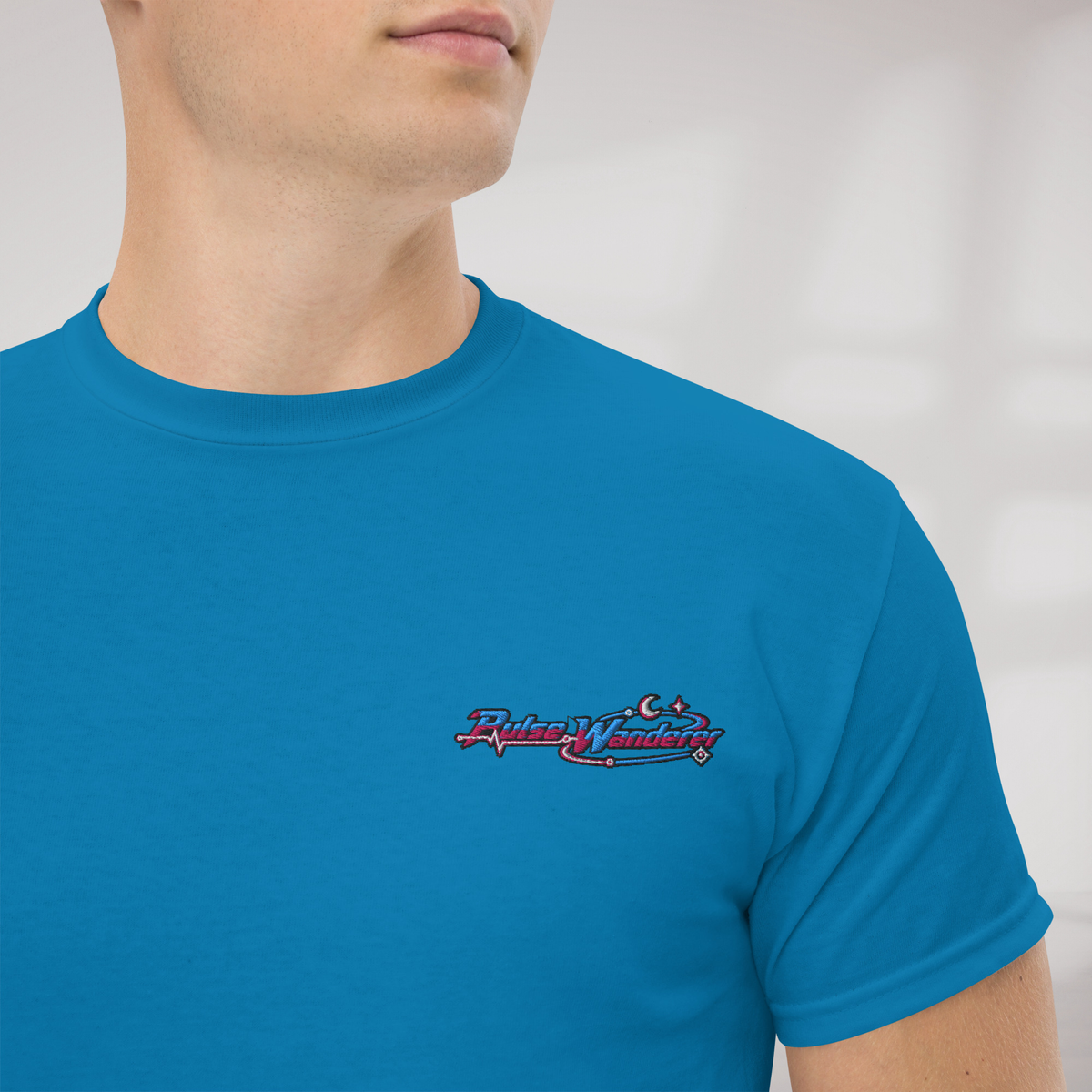 Pulse Wanderer T-Shirt Soft Pink ver. – Farbe Saphir – Ansicht 3