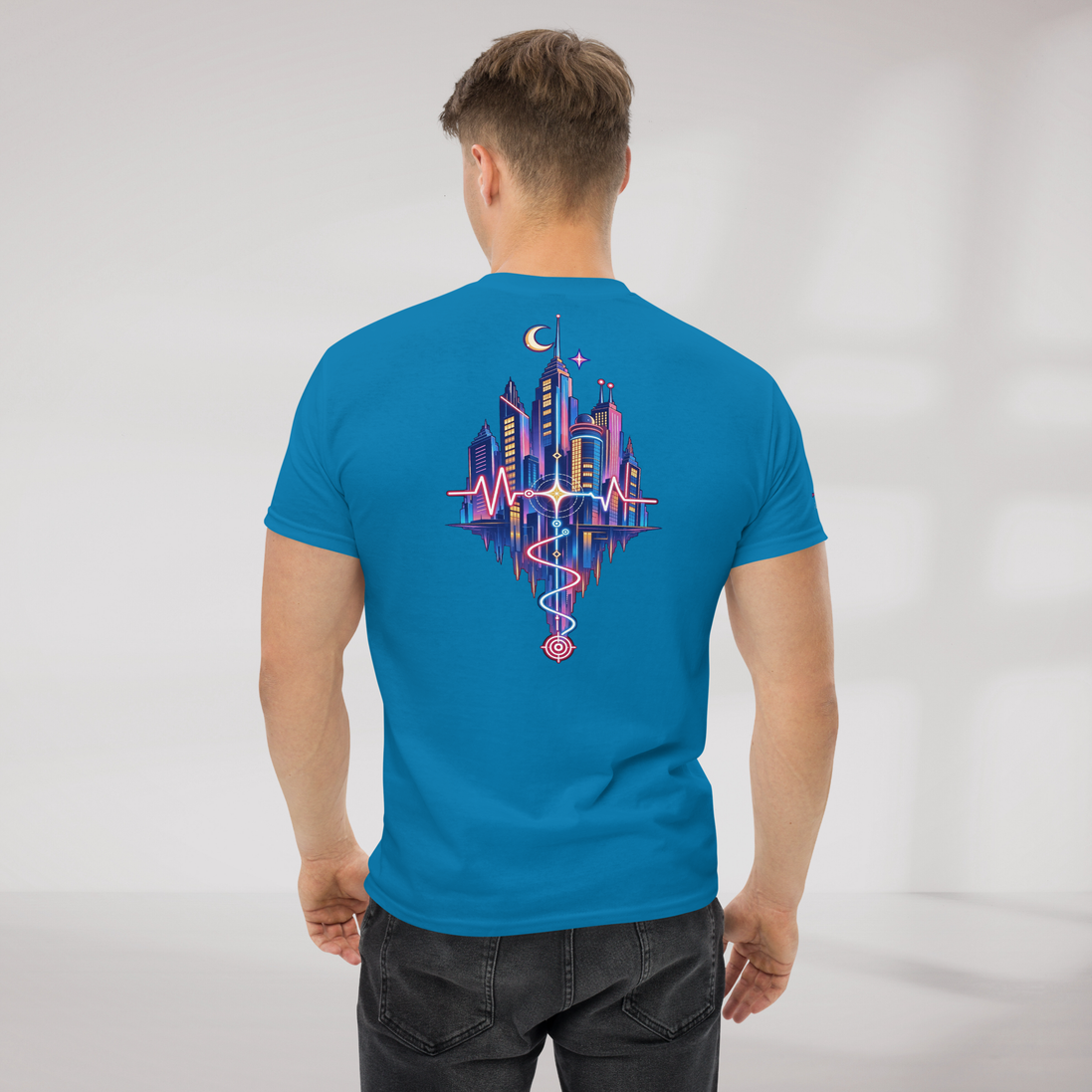 Pulse Wanderer T-Shirt Soft Pink ver. – Farbe Saphir – Ansicht 7