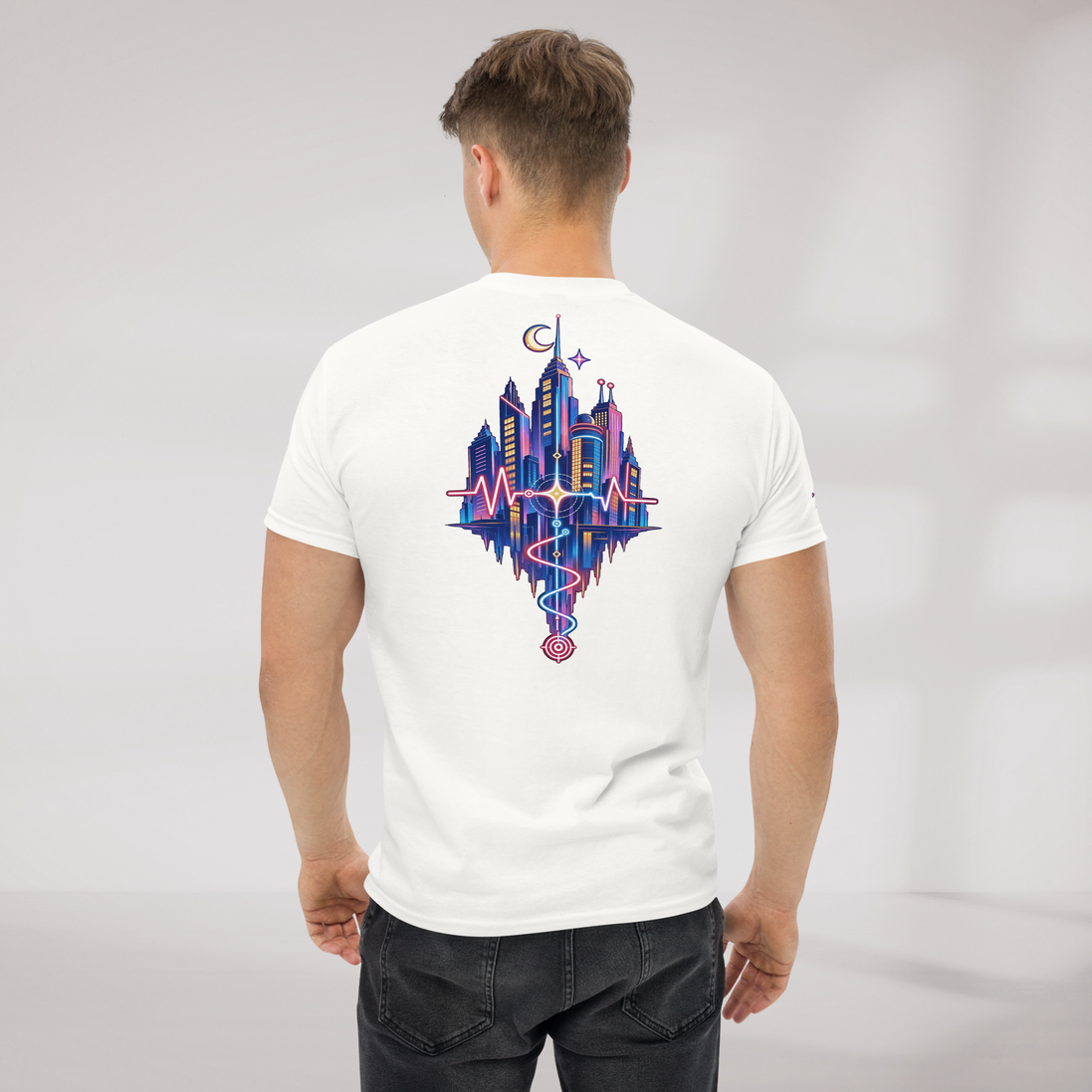 Pulse Wanderer T-Shirt Soft Pink ver. – Farbe Weiß – Ansicht 7