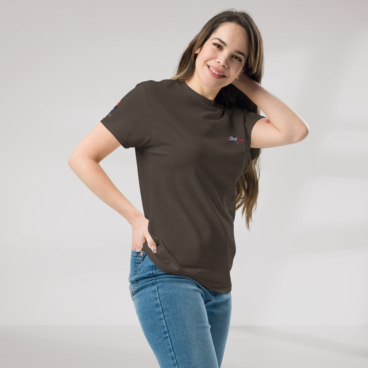 Street Seeker T-Shirt Retro – Farbe Dunkle Schokolade – Ansicht 6