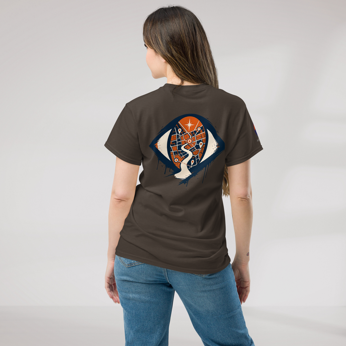 Street Seeker T-Shirt Retro – Farbe Dunkle Schokolade – Ansicht 7