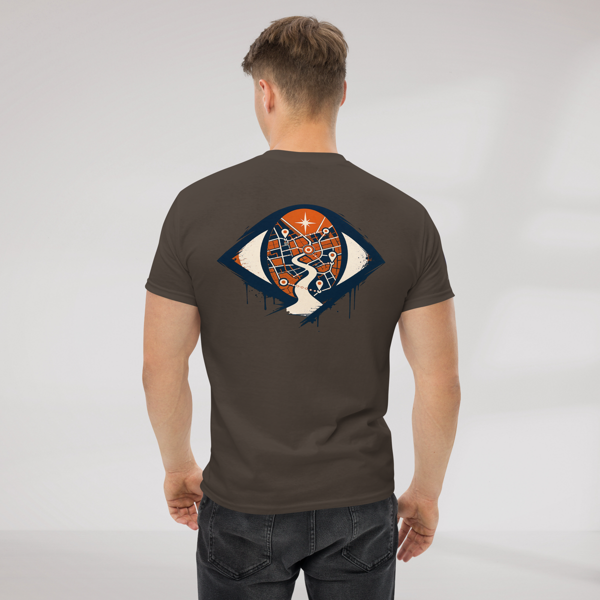 Street Seeker T-Shirt Retro – Farbe Dunkle Schokolade – Ansicht 8