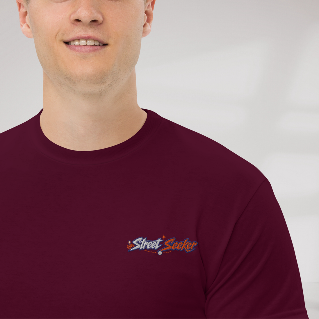 Street Seeker T-Shirt Retro – Farbe Kastanienbraun – Ansicht 5