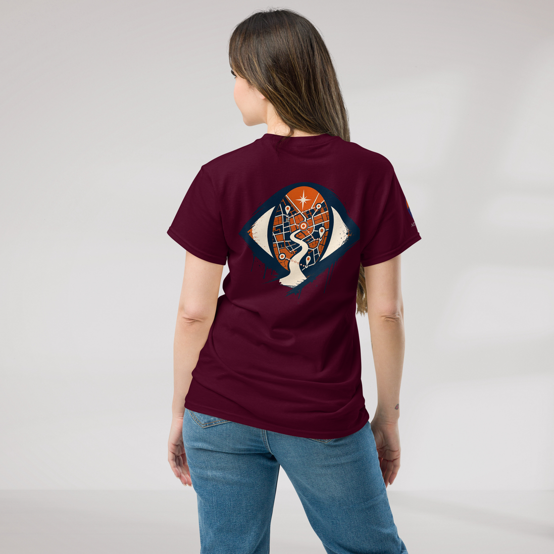 Street Seeker T-Shirt Retro – Farbe Kastanienbraun – Ansicht 7