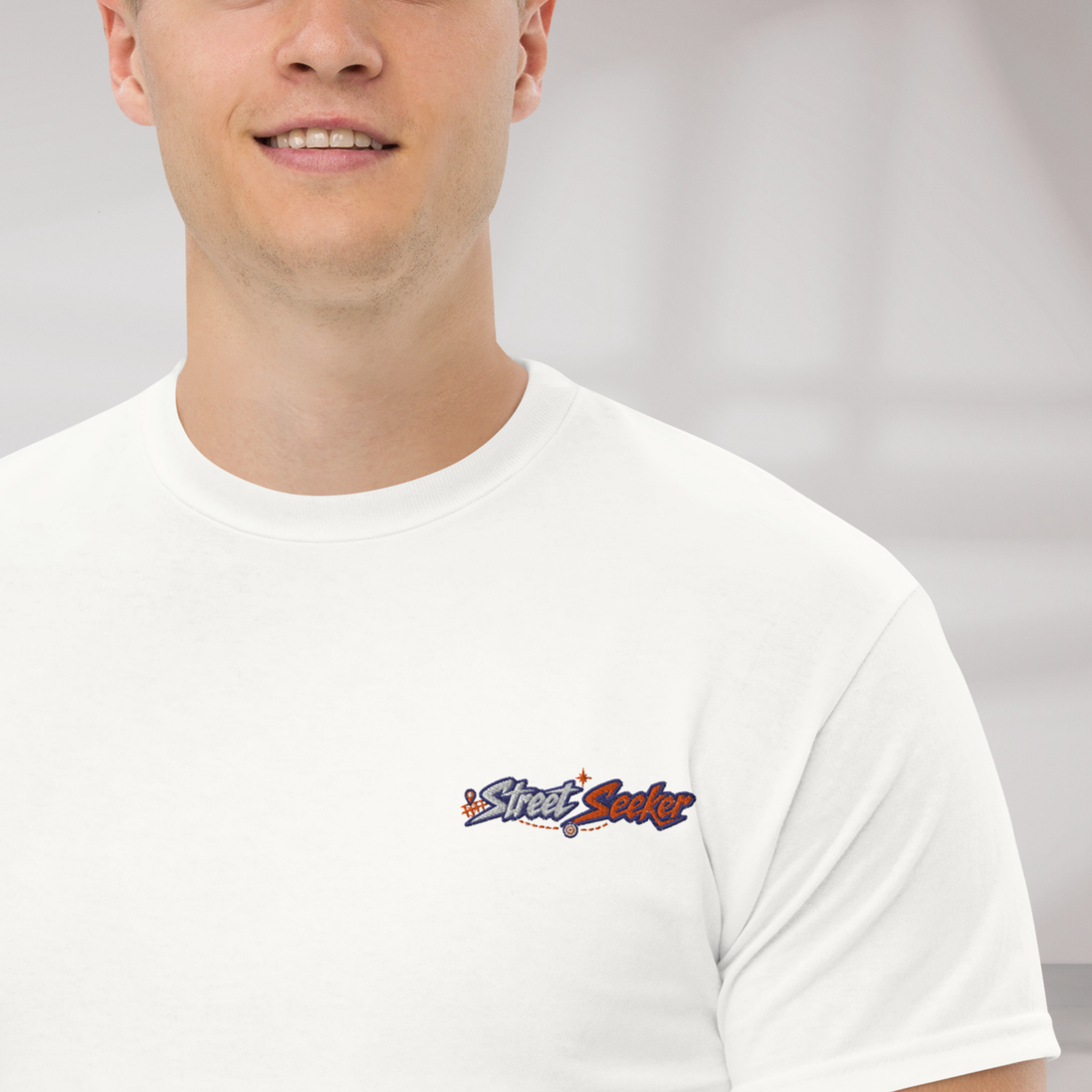 Street Seeker T-Shirt Retro – Farbe Weiß – Ansicht 3