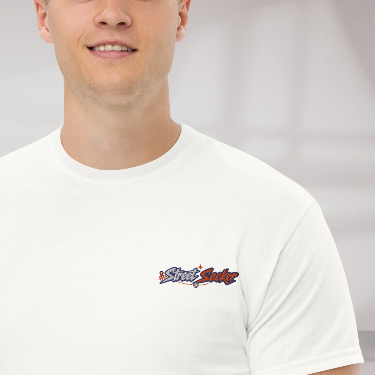 Street Seeker T-Shirt Retro – Farbe Weiß – Ansicht 3