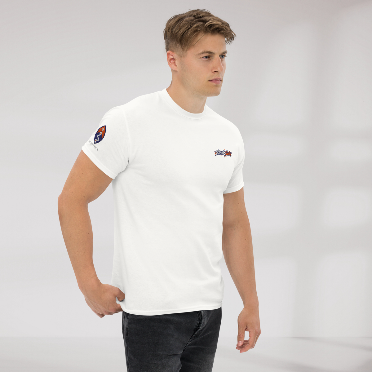 Street Seeker T-Shirt Retro – Farbe Weiß – Ansicht 4