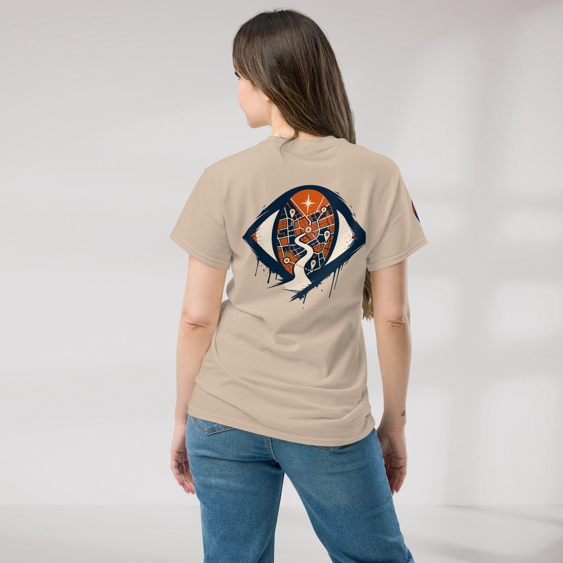 Street Seeker T-Shirt Retro – Farbe Sand – Ansicht 7