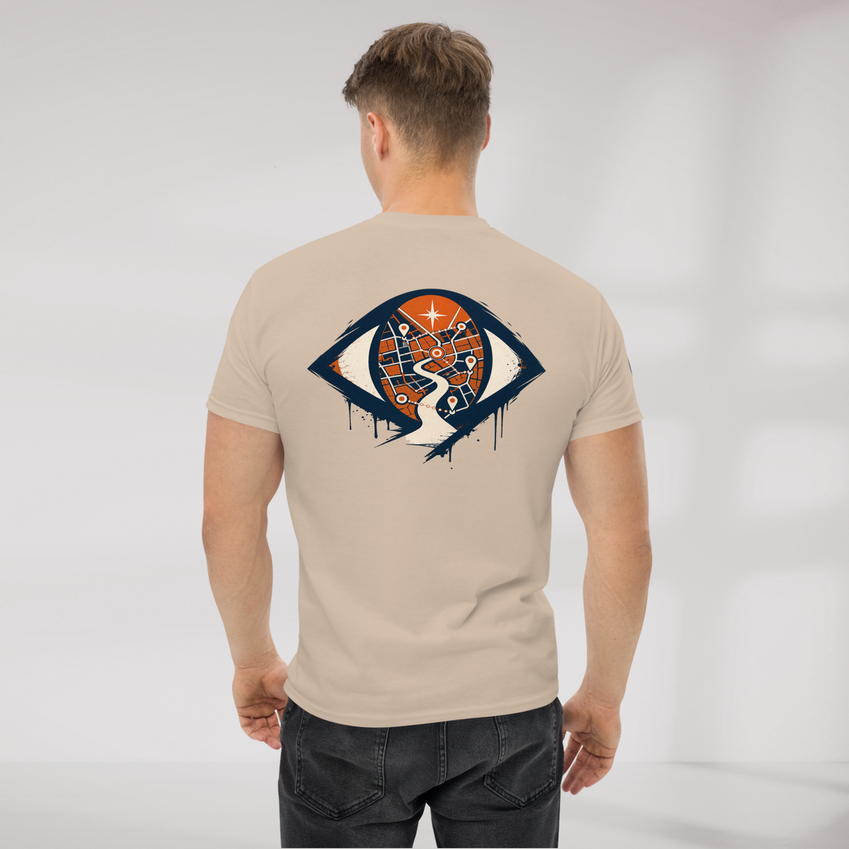 Street Seeker T-Shirt Retro – Farbe Sand – Ansicht 8