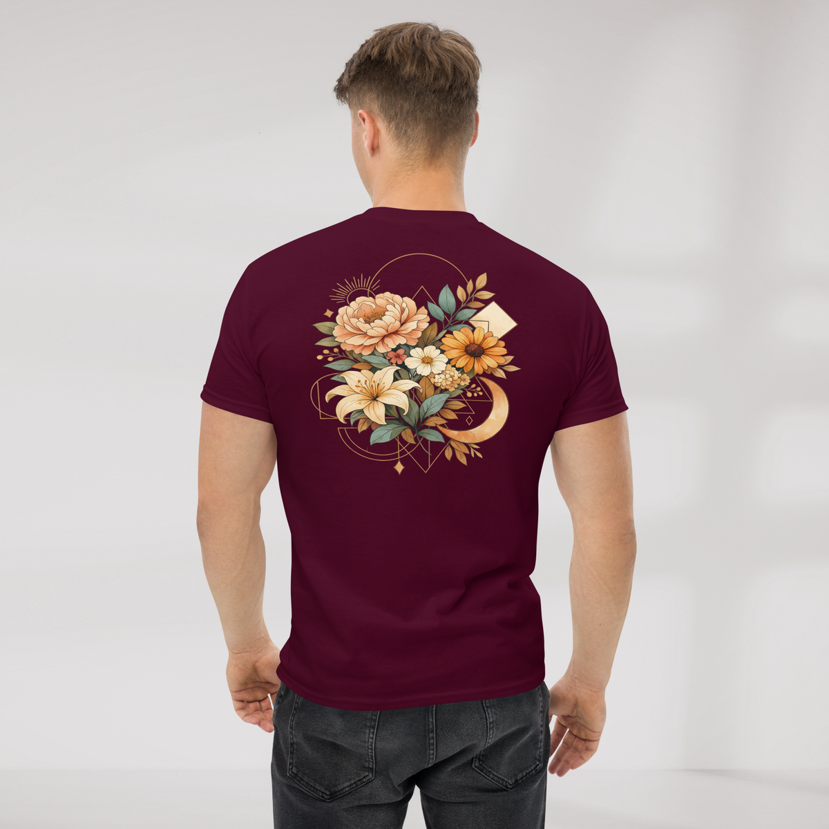 Bloom Seeker T-Shirt Soft – Farbe Kastanienbraun – Ansicht 3