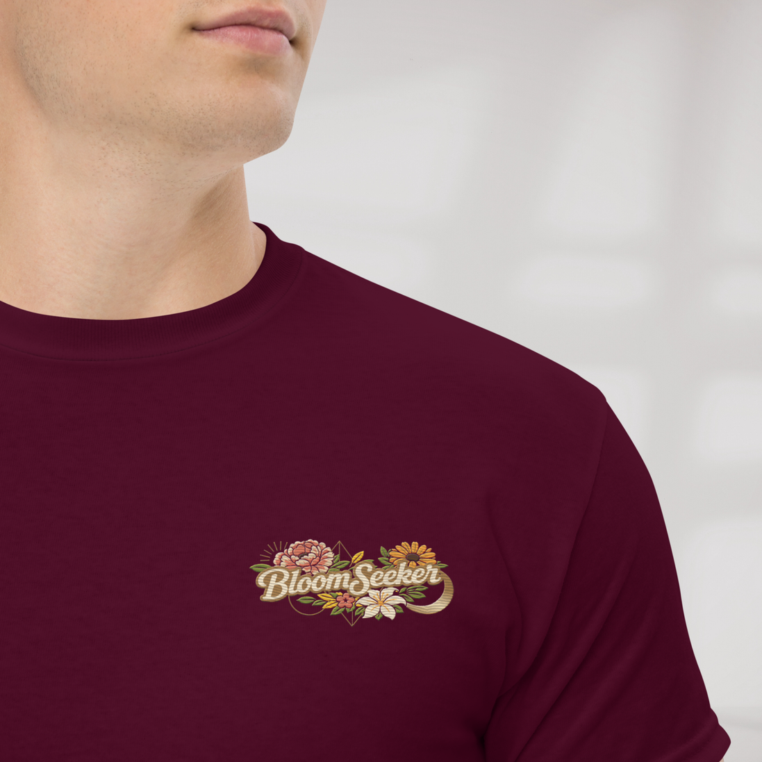 Bloom Seeker T-Shirt Soft – Farbe Kastanienbraun – Ansicht 4