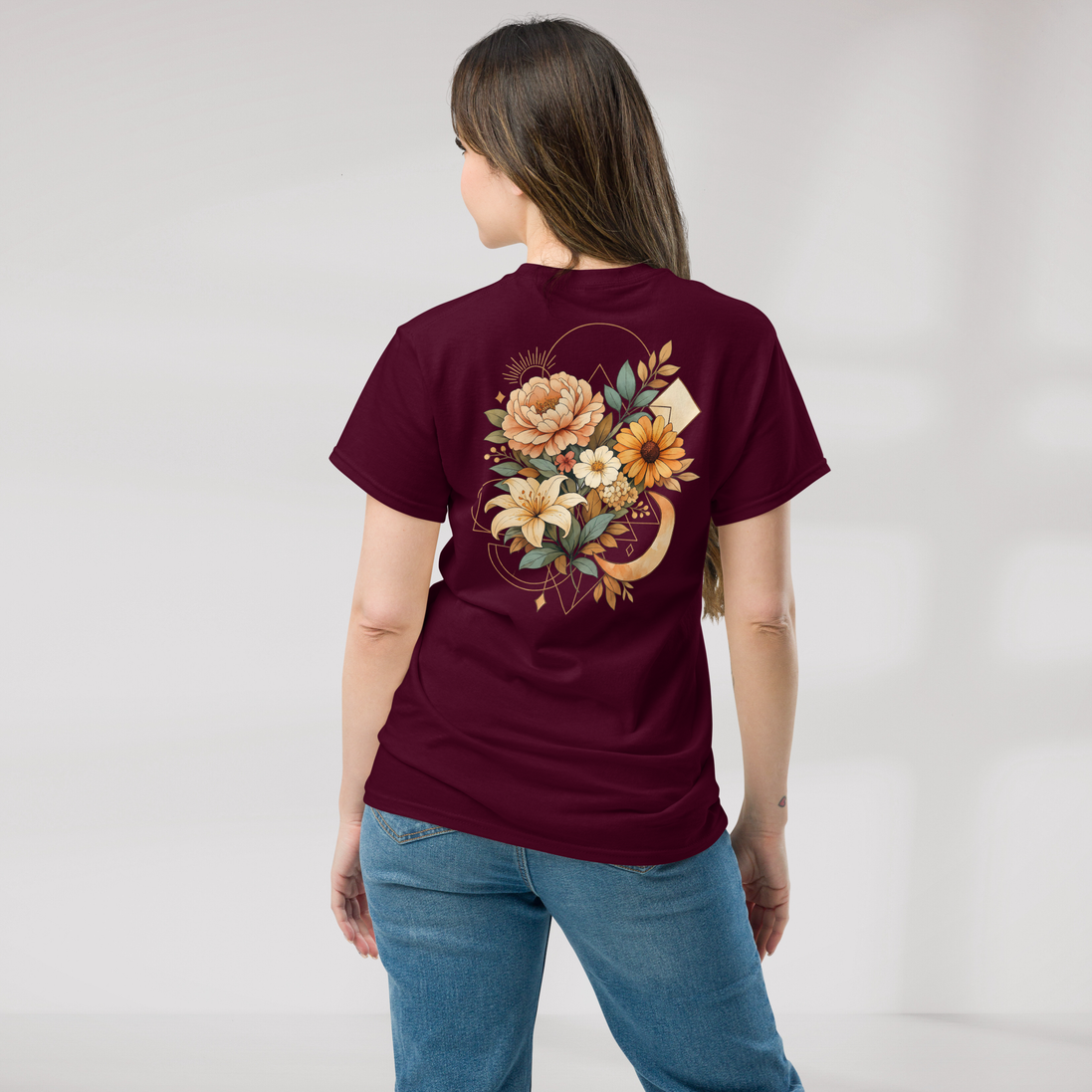 Bloom Seeker T-Shirt Soft – Farbe Kastanienbraun – Ansicht 5