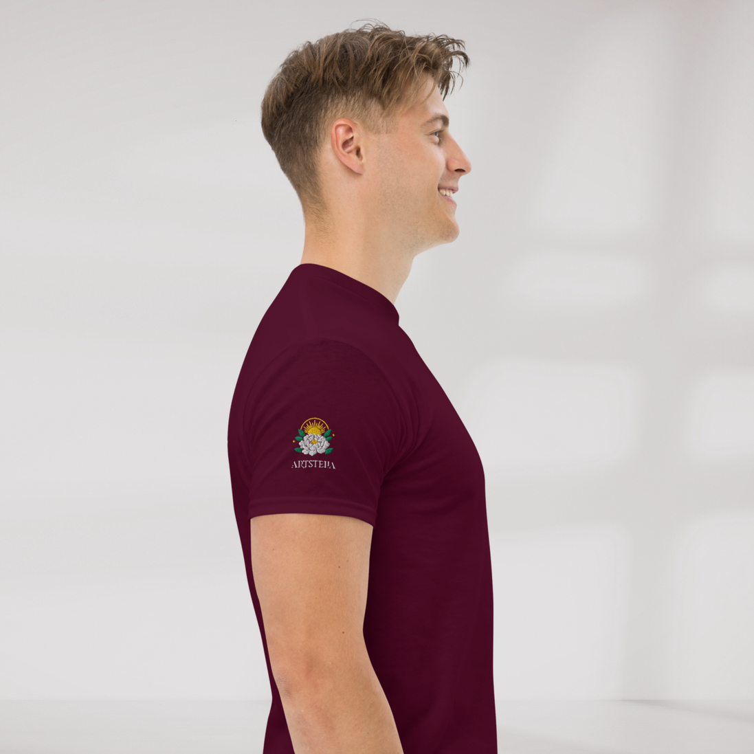 Bloom Seeker T-Shirt Retro – Farbe Kastanienbraun – Ansicht 4