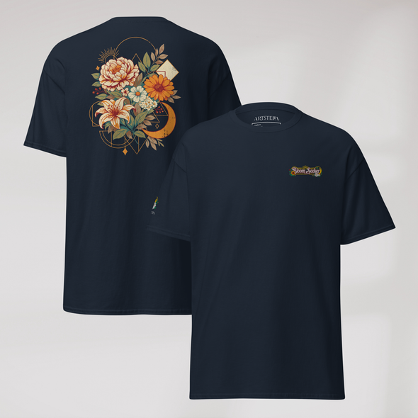 Bloom Seeker T-Shirt Retro – Farbe Navy – Ansicht 1