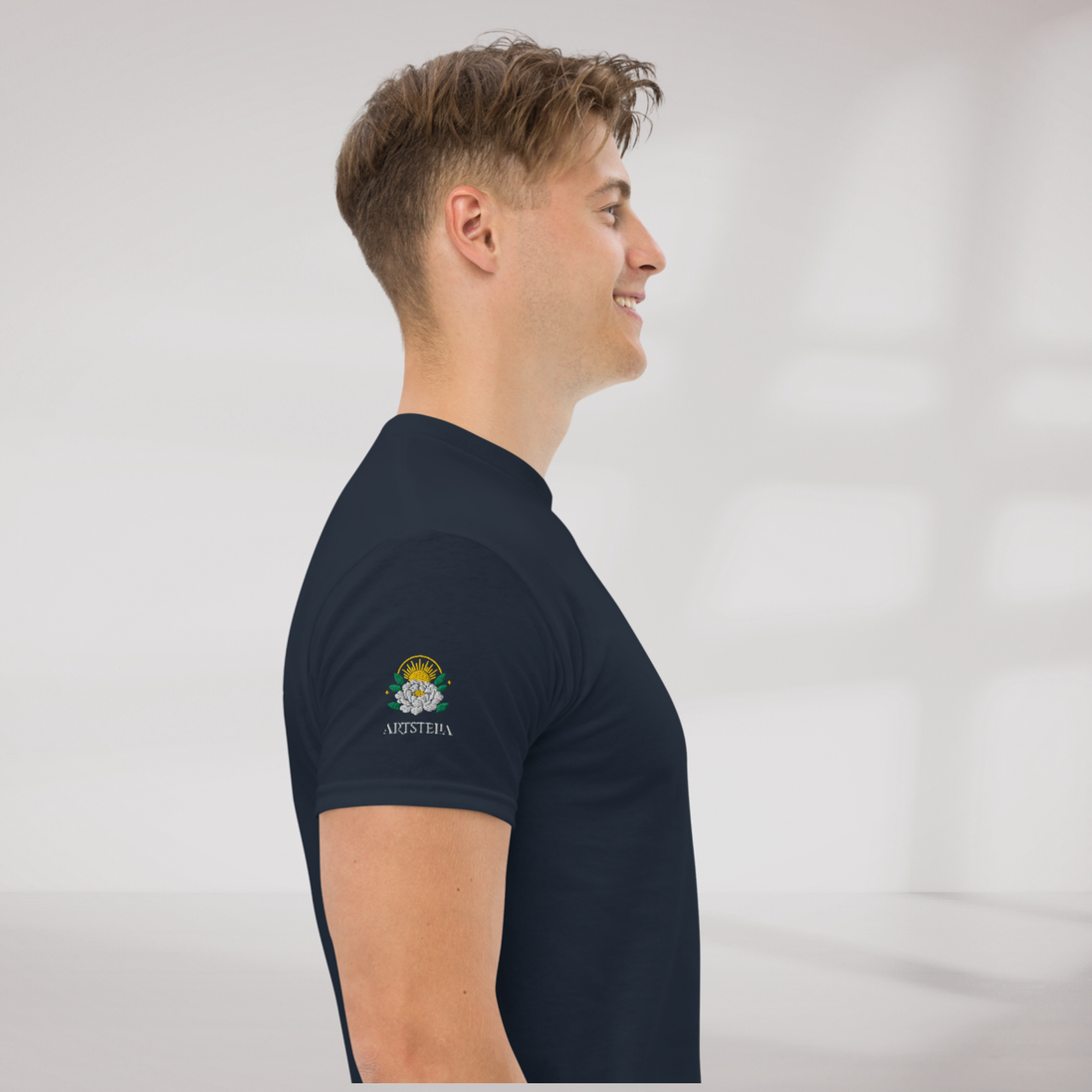 Bloom Seeker T-Shirt Retro – Farbe Navy – Ansicht 4