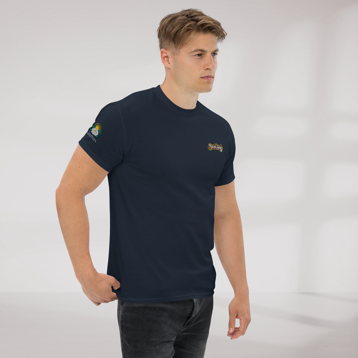 Bloom Seeker T-Shirt Retro – Farbe Navy – Ansicht 5