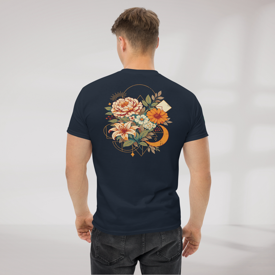 Bloom Seeker T-Shirt Retro – Farbe Navy – Ansicht 6