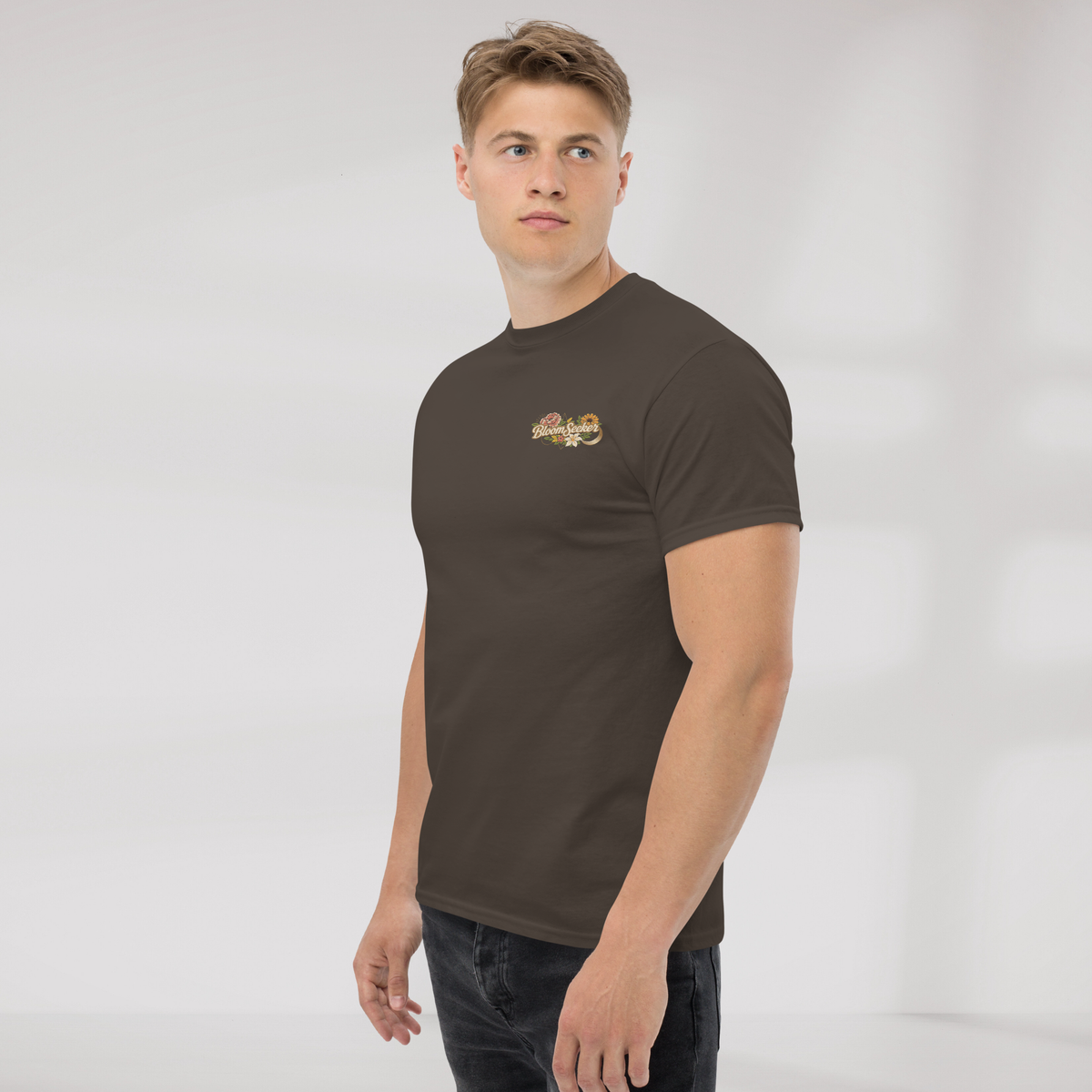 Bloom Seeker T-Shirt Soft – Farbe Dunkle Schokolade – Ansicht 4