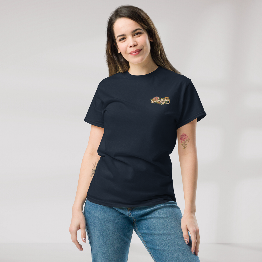 Bloom Seeker T-Shirt Soft – Farbe Navy – Ansicht 5