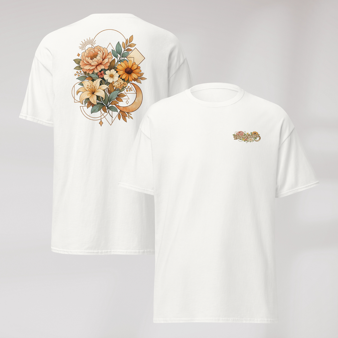 Bloom Seeker T-Shirt Soft – Farbe Weiß – Ansicht 2