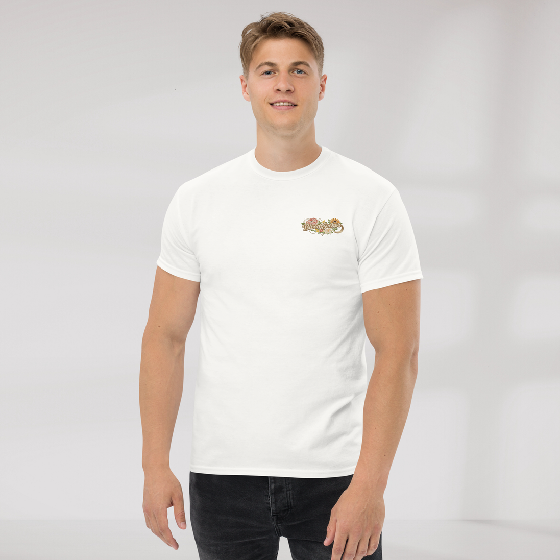 Bloom Seeker T-Shirt Soft – Farbe Weiß – Ansicht 3