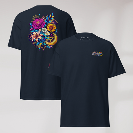 Bloom Seeker T-Shirt Vibrant – Farbe Navy – Ansicht 2