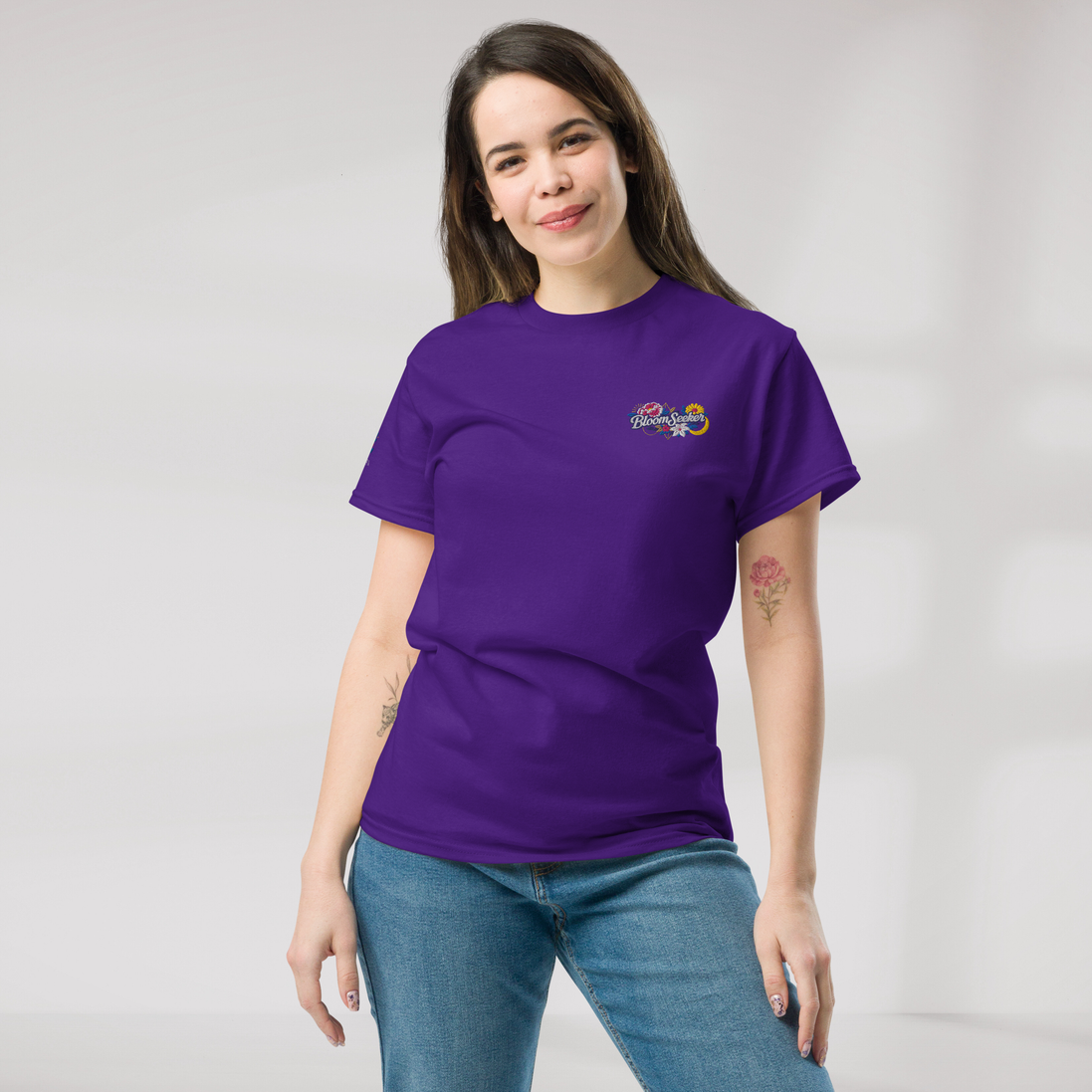 Bloom Seeker T-Shirt Vibrant – Farbe Lila – Ansicht 8