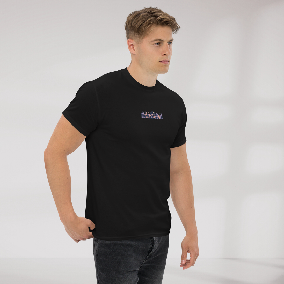 Concrete Poet T-Shirt Soft – Farbe Schwarz – Ansicht 3