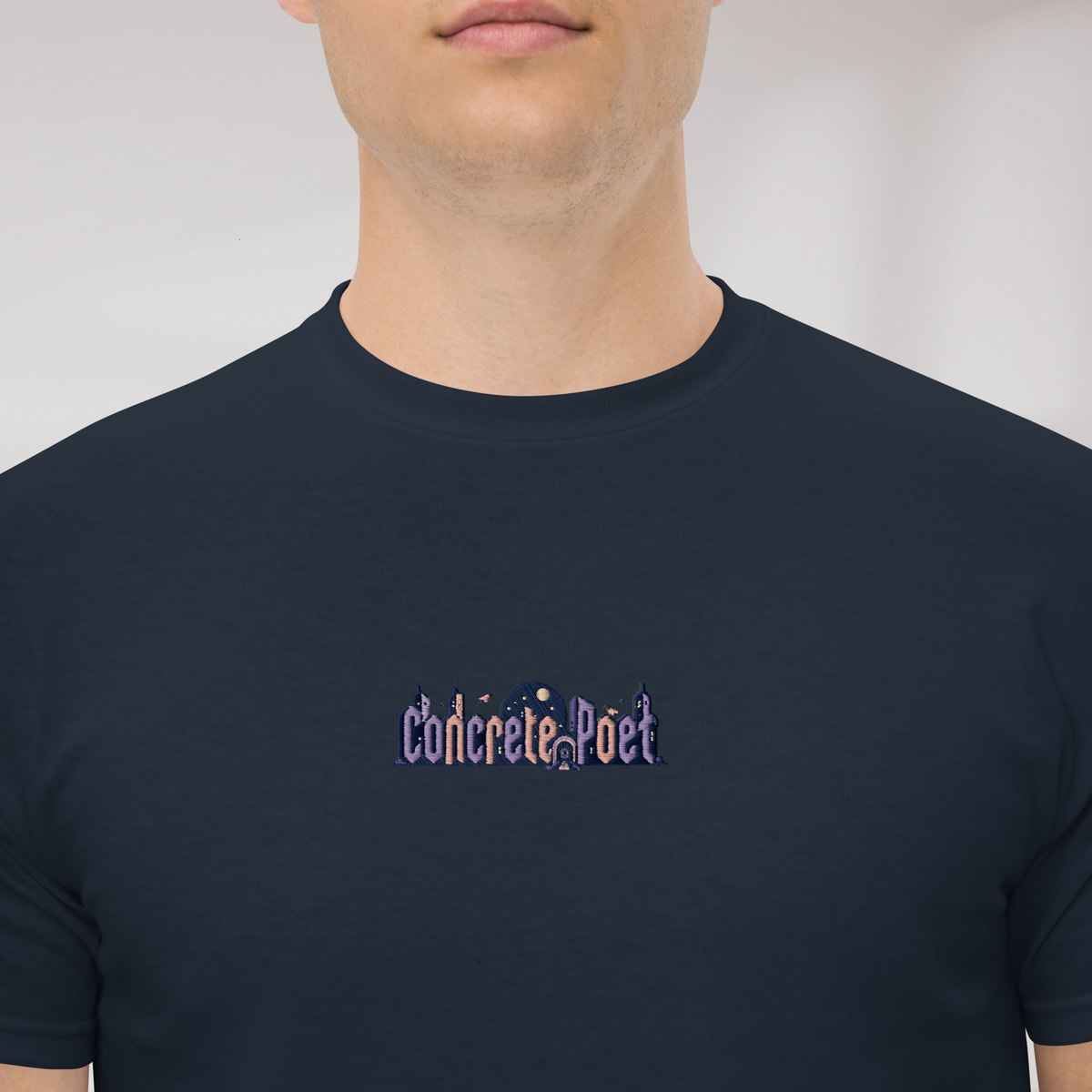 Concrete Poet T-Shirt Soft – Farbe Navy – Ansicht 2