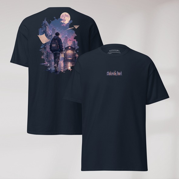 Concrete Poet T-Shirt Soft – Farbe Navy – Ansicht 1