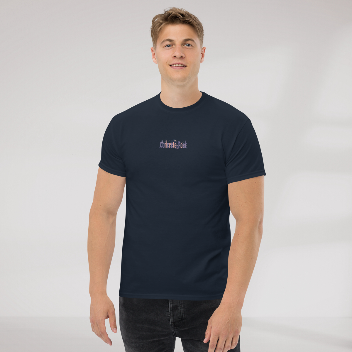 Concrete Poet T-Shirt Soft – Farbe Navy – Ansicht 4