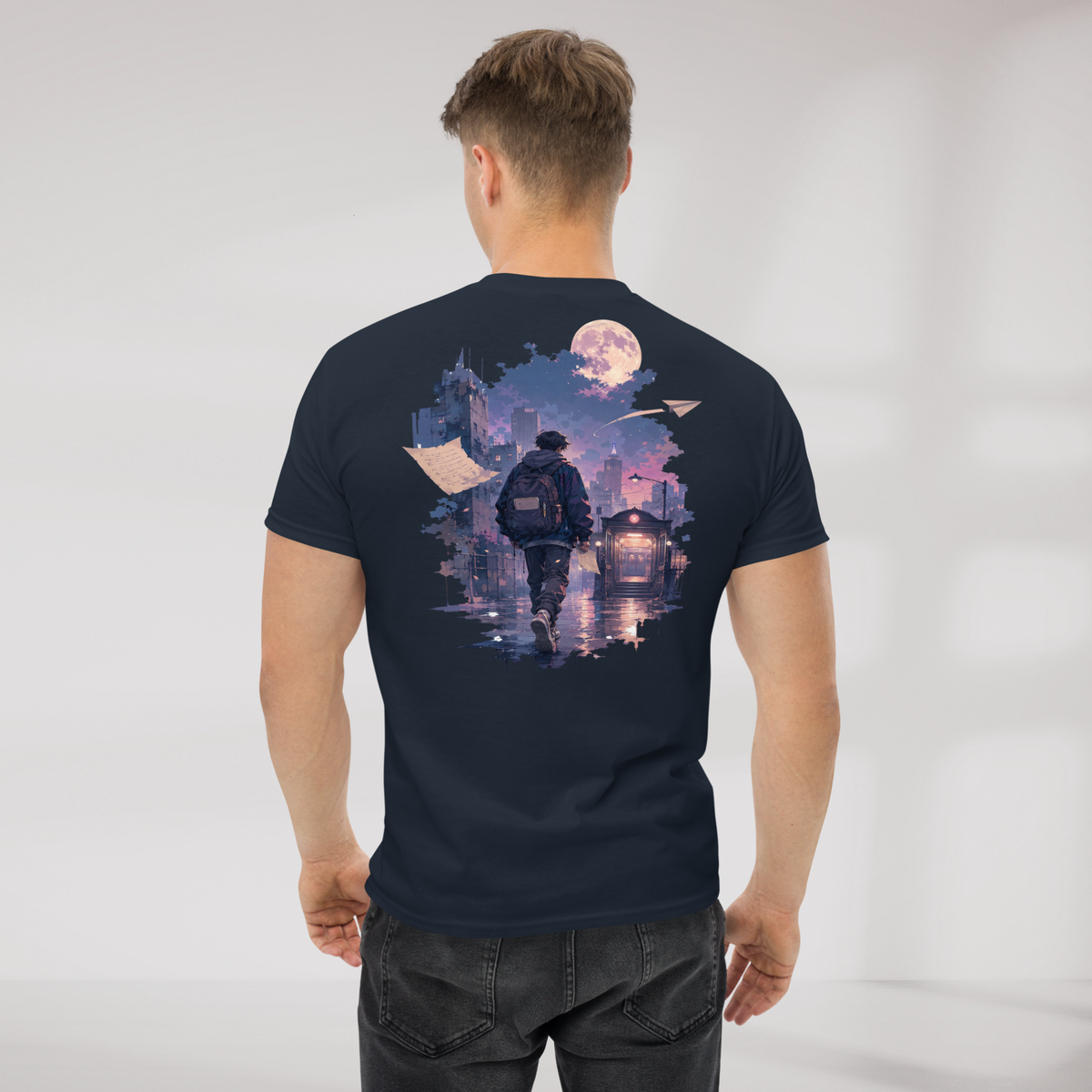 Concrete Poet T-Shirt Soft – Farbe Navy – Ansicht 5