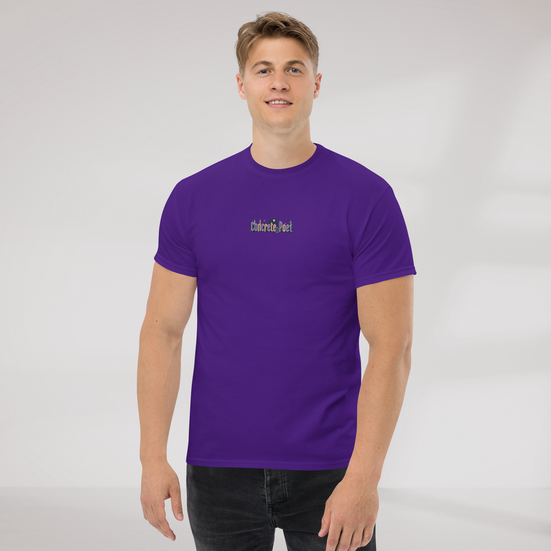 Concrete Poet T-Shirt Soft – Farbe Lila – Ansicht 4