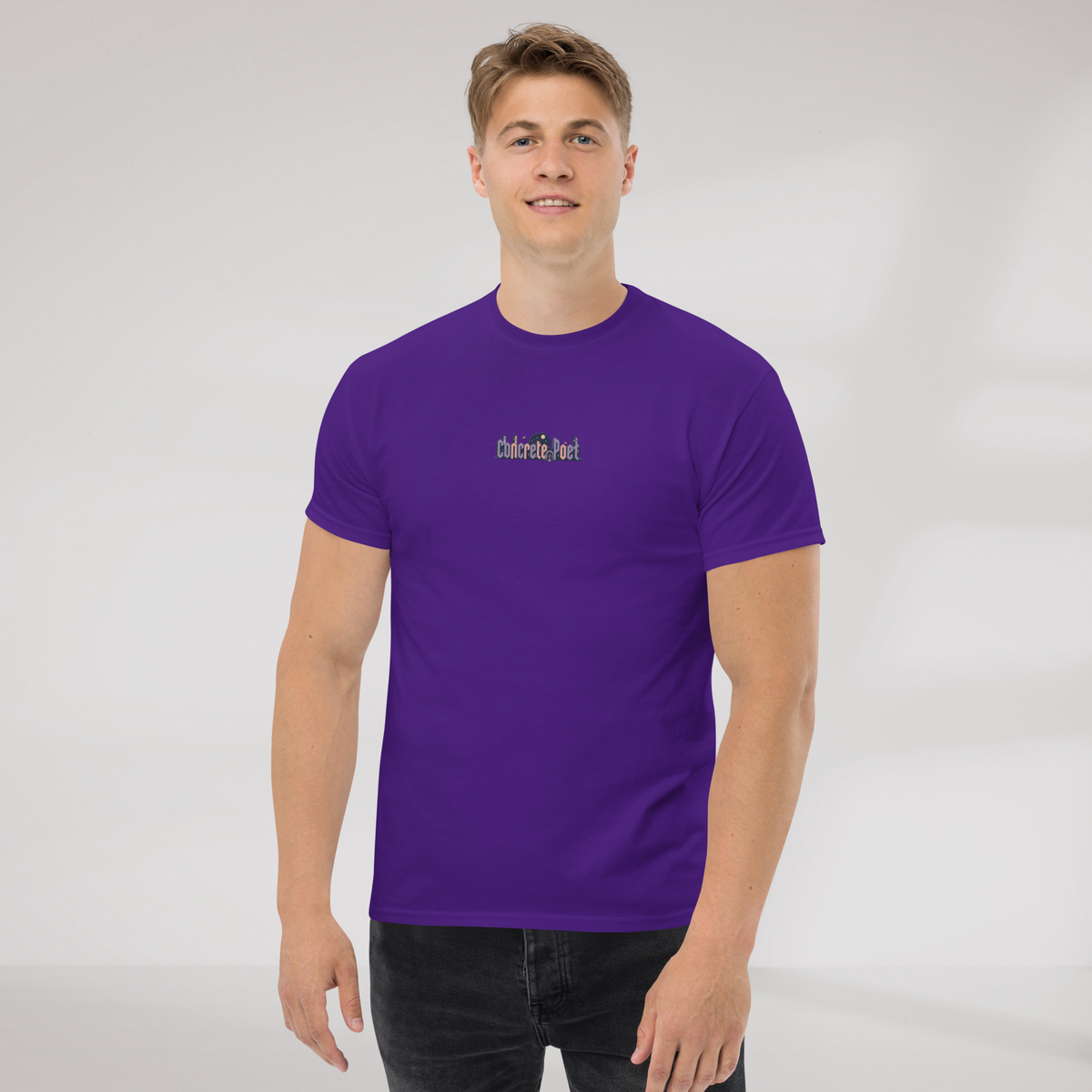 Concrete Poet T-Shirt Soft – Farbe Lila – Ansicht 4