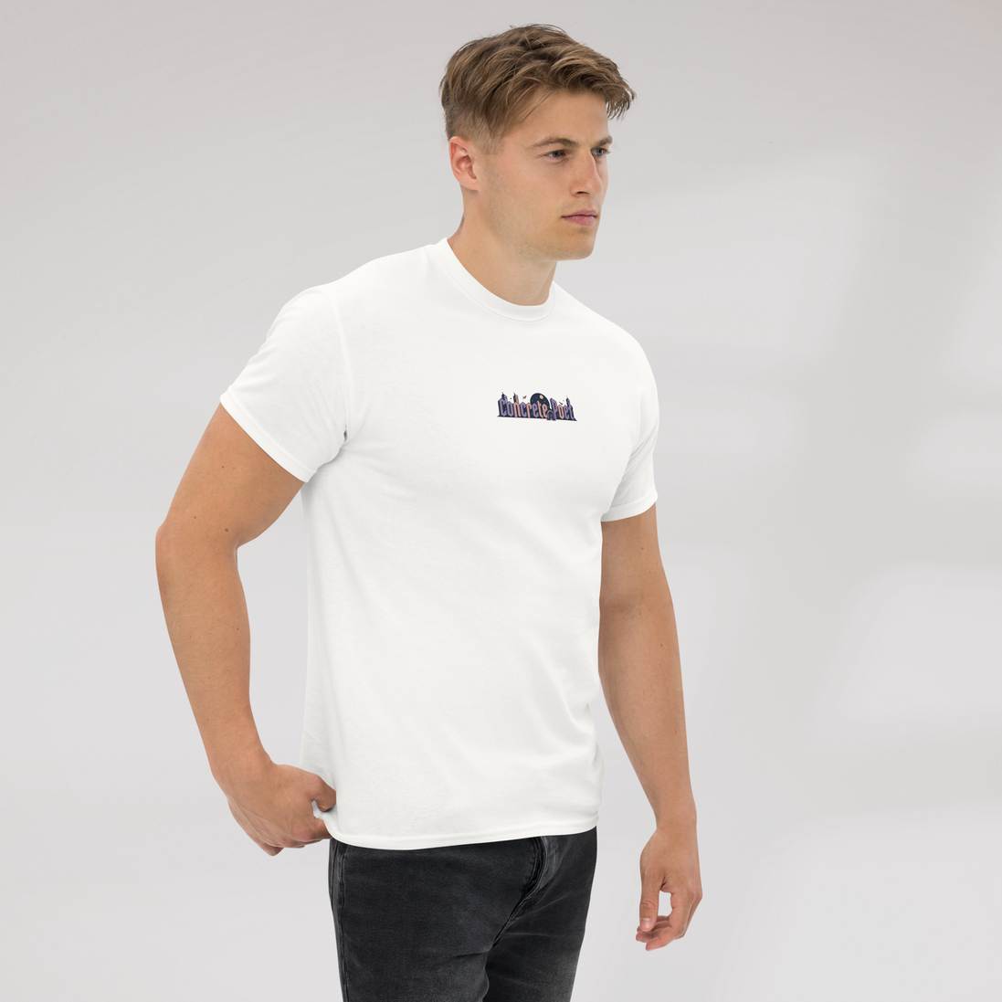 Concrete Poet T-Shirt Soft – Farbe Weiß – Ansicht 2