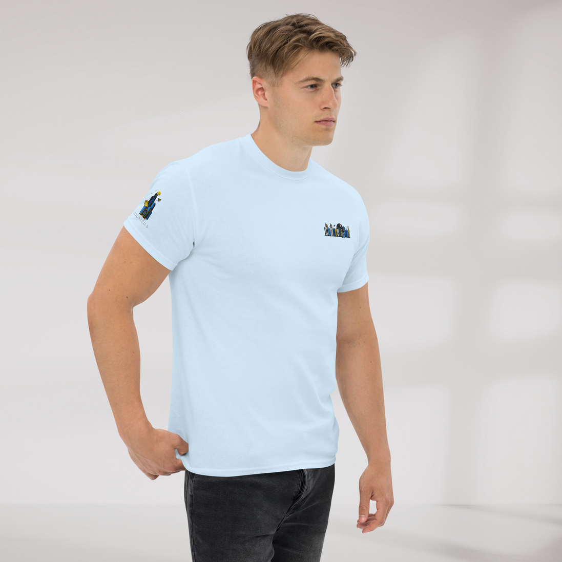 Concrete Poet T-Shirt Vibrant – Farbe Hellblau – Ansicht 4