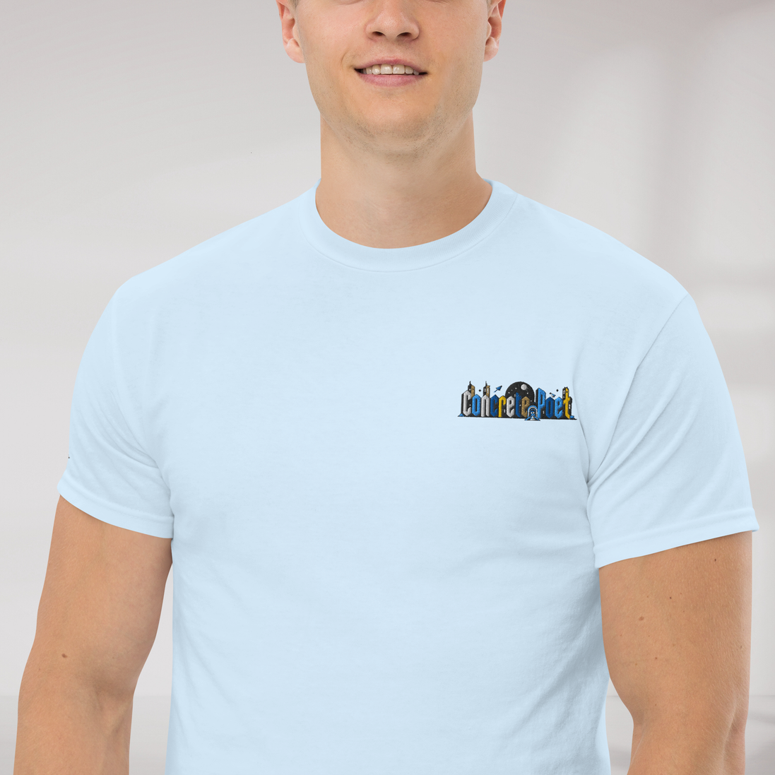 Concrete Poet T-Shirt Vibrant – Farbe Hellblau – Ansicht 6